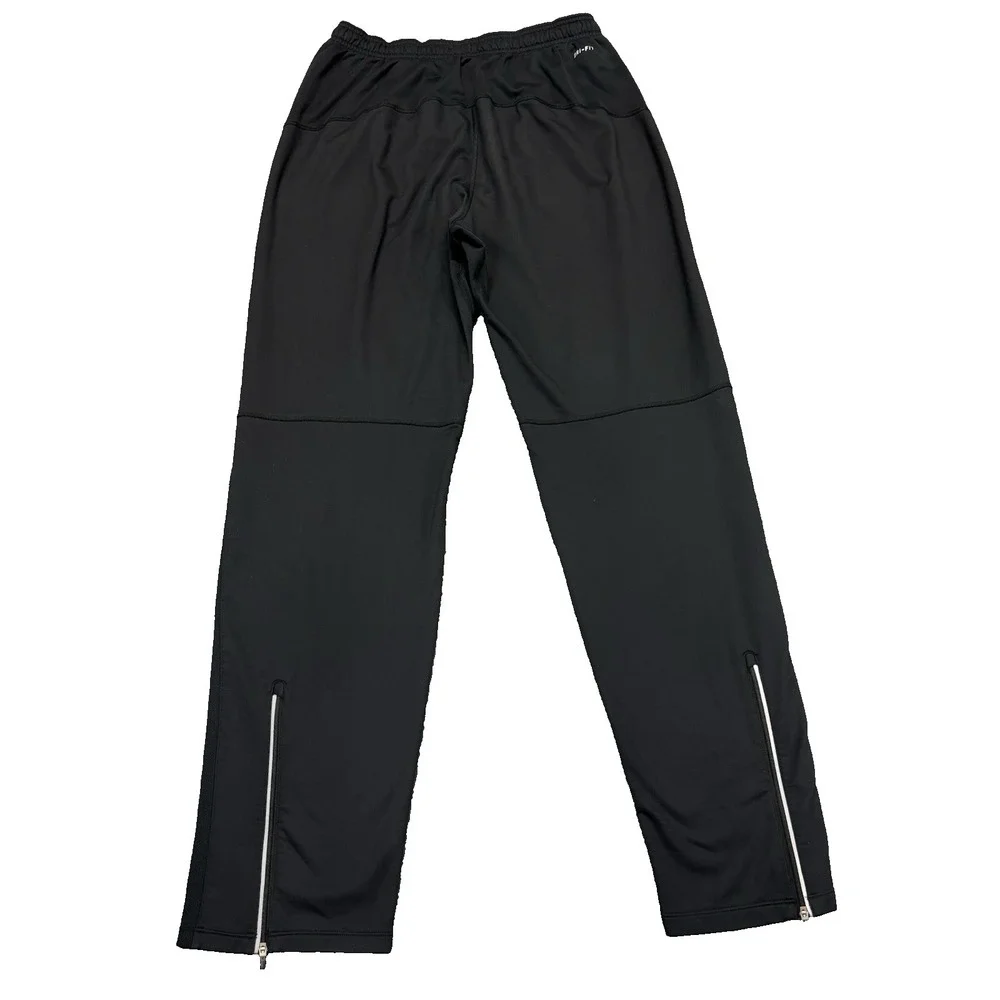 Nike Running club fleece Joggers Mens M Dri-Fit black Ankle Zip Reflective‎